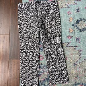 Ikat Sz 12P black & white Banana Republic trousers